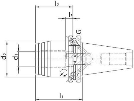 Uchwyt zaciskowy hydrauliczny JIS6339ADB 32x90mm BT50 WTE