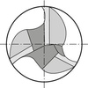 Frez trzpieniowy, bardzo długi, WM, pełnowęglikowy, chwyt HB, 3-ostrz. 12mm FORMAT