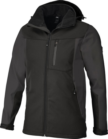 Kurtka softshell JANNIK antracytowo-czarna rozmiar 2XL