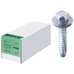 Wkręty fasadowe walcowe BZ stal A2 6,3x50mm 100szt E-NORMpro