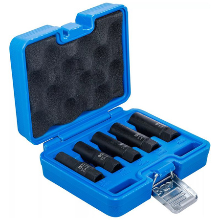 Zestaw spiralnych kluczy nasadowych / wykrętaków, głębokich 10 mm (3/8") 10-16 mm. 5 szt., BGS 74568