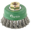 Szczotka garnkowa 80x0,5mm drut INOX pleciony M14 FORTIS
