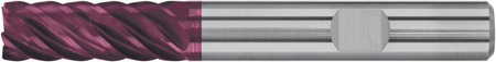 Frez wieloostrzowy, długi, DIN6527, pełnowęglikowy TiALN,typ N, chwyt HB,6-8-ostrz.,8,0mm FORMAT