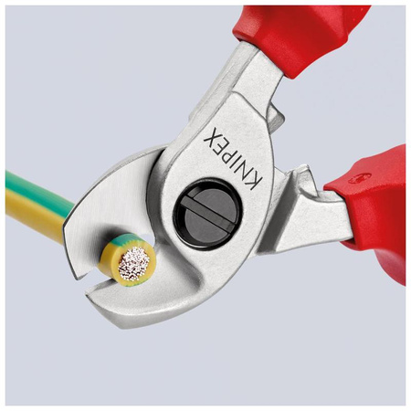 Izolowane szczypce do cięcia kabli 15 mm (50 mm²), długość 165 mm KNIPEX
