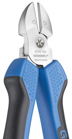 Izolowane szczypce tnące boczne 180 mm, model szwedzki, Gedore 8314-180 TL, 2910926