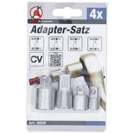 Zestaw adapterów 4 szt., BGS Diy 8808