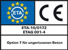 Kotwy wbijane UPAT USA M10 nierdzewne A4 50szt