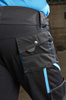 Spodnie FORTIS H 24 czarno-turkusowe rozmiar 98