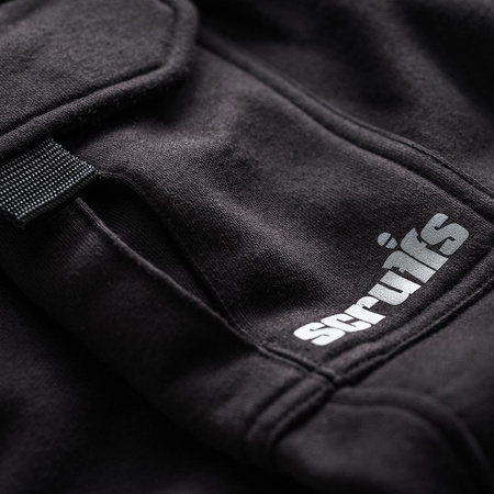Spodnie dresowe o wąskim kroju, czarne, Rozmiar XL, Scruffs T56160