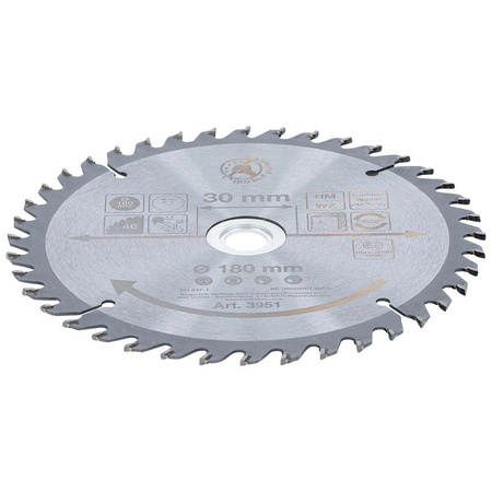 Tarcza pilarska z węglika spiekanego Ø 180 x 30 x 2,5 mm, 40 zębów, BGS Diy 3951