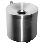 Popielnica ścienna z mechanizmem przechylnym 150mm stal nierdzewna