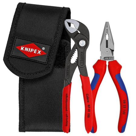 Zestaw miniaturowych szczypiec w etui - szczypce uniwersalne + Cobra, KNIPEX