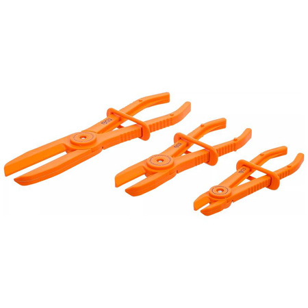 Zestaw 3 szczypiec do zaciskania węży 155-255 mm, BGS 1815