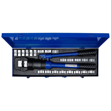 Zestaw szczypiec do zaciskania hydrauliczne 16-400 mm², BGS 9573