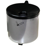 Popielnica ścienna z mechanizmem przechylnym 150mm srebrna