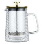 Zaparzacz tłokowy do kawy/herbaty, szkło, 0,60L, Klausberg, KB-7766