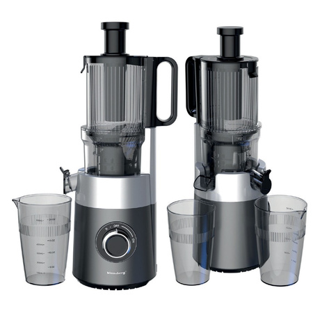 Wyciskarka wolnoobrotowa do owoców i warzyw, pionowa, szara, 180 W, Klausberg