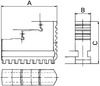 Zestaw szczęk do trójszczękowych uchwytów tokarskich DIN6350BB 125mm FORMAT