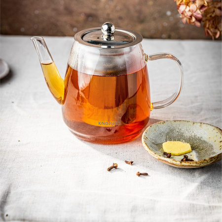 Zaparzacz szklany z sitkiem, 0,90l, KINGHoff