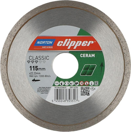 Clipper tarcza diamentowa CLA Ceram 1670 115x22,23 mm