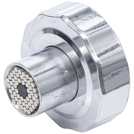 Uniwersalna nasadka igiełkowa z ręcznym uchwytem obrotowym z grzechotką, przełączanym 7 - 19 mm, BGS Diy 70055