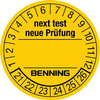 Plakietki kontrolne Benning