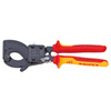 Nożyce do cięcia kabli Ø 52 mm z mechanizmem zapadkowym z izolowanymi rękojeściami 1000V VDE  280 mm KNIPEX 95 36 280