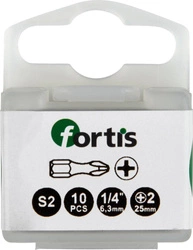 Bit Torsion 1/4" DIN3126 C63 PH2x25mm 10szt. Fortis