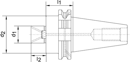 Uchwyt do głow.frezar. DIN69871AD SK40 32mm FORTIS