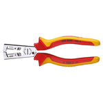 Izolowane szczypce do ściągania izolacji STRIP-FIX z podwójną izolacją rękojeści, 0,5–5,0 mm², 160 mm, Gedore VDE 8099-160 H, 1552082