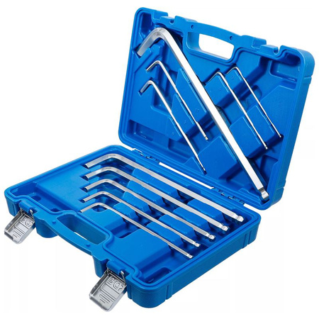 Zestaw kluczy imbusowych MAX 3-17 mm 10 szt., BGS 795