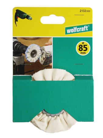 Tarcza do polerowania wstępnego bawełniana 85/10 mm WOLFCRAFT 2132000