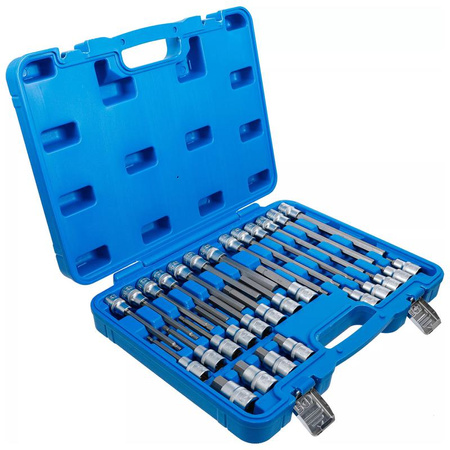 Zestaw 30 nasadek z bitem gniazdo sześciokątne 5-19 mm, napęd 12,5 mm (1/2") 30 szt., BGS 5181