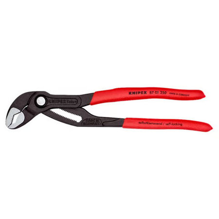 Szczypce nastawne do rur Cobra® z rękojeściami powlekanymi tworzywem sztucznym 250 mm KNIPEX 87 01 250