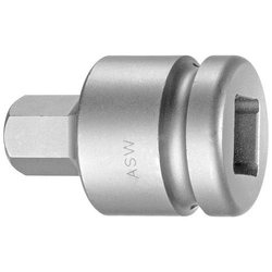Udarowa nasadka wkrętakówa 3/4" do śrub z lbem z gniazdem 6-kat.22mm ASW