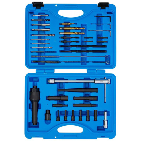 Zestaw do demontażu świec żarowych i naprawy gwintów M8, M10 41 szt., BGS 9565