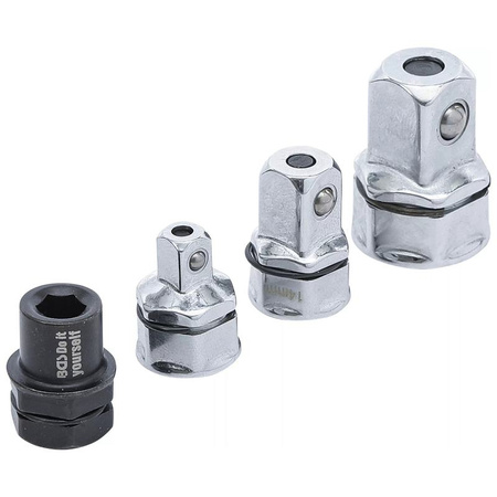 Zestaw adapterów do klucza oczkowego z grzechotką 4 szt., BGS Diy 98210