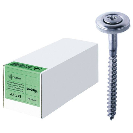 Wkręty farmerskie PZ nierdzewne 4,5x65mm 100szt E-NORMpro