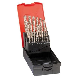 Zestaw wierteł krętych DIN338, typ Ti, HSSE szlifowane, 1-10mm FORMAT