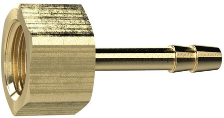 Złącze króciec mosiądz 25bar gw wewn 3/8 węża 10mm