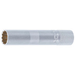 Długa nasadka do świec zapłonowych z magnesem 14 mm, napęd dwunastokątny 10 mm (3/8"), BGS 2446