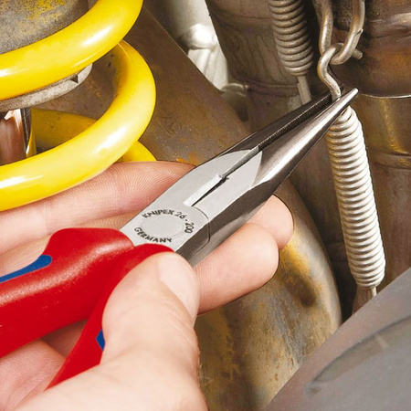Szczypce tnące wydłużone „bociani dziób” z rękojeściami powlekanymi tworzywem sztucznym 200 mm KNIPEX 
26 21 200