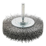 Szczotka tarczowa trzpieniowa, drut falisty, stalowy 30x6x mm FORMAT