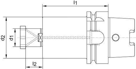 Uchwyt do głowic frezarskich DIN69893A KKB HSK-A63 16x50mm HAIMER