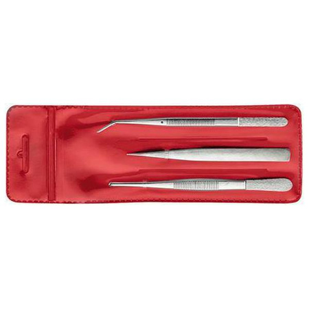 Zestaw pincet precyzyjnych 3-częściowy FORMAT