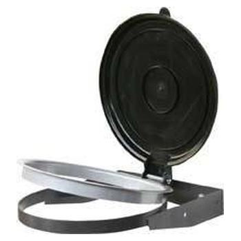 Uchwyt ścienny na worki śmieci z pokrywą 70-120L pokrywa żółta