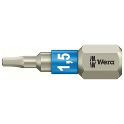 Bit imbusowy Hex-Plus 1,5 x 25 mm ze stali nierdzewnej 3840/1 TS Wera
