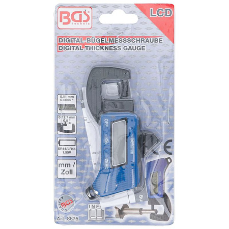 Mikrometr cyfrowy 0-13 mm, BGS 8675