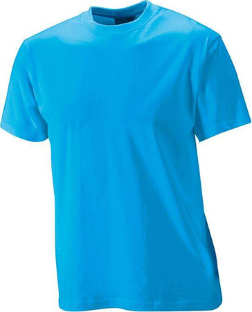 T-shirt męski koszulka bawełniana L turkusowy