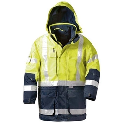 Kurtka ostrzegawcza robocza 4w1 ocieplana L